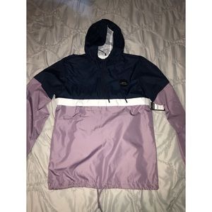 Blue and purple Rain coat